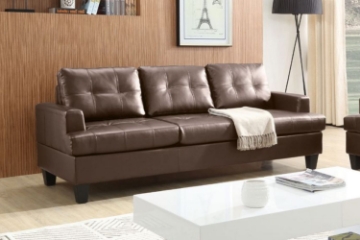 Picture of KNOLLWOOD Air Leather 3-Seater Sofa (Brown)