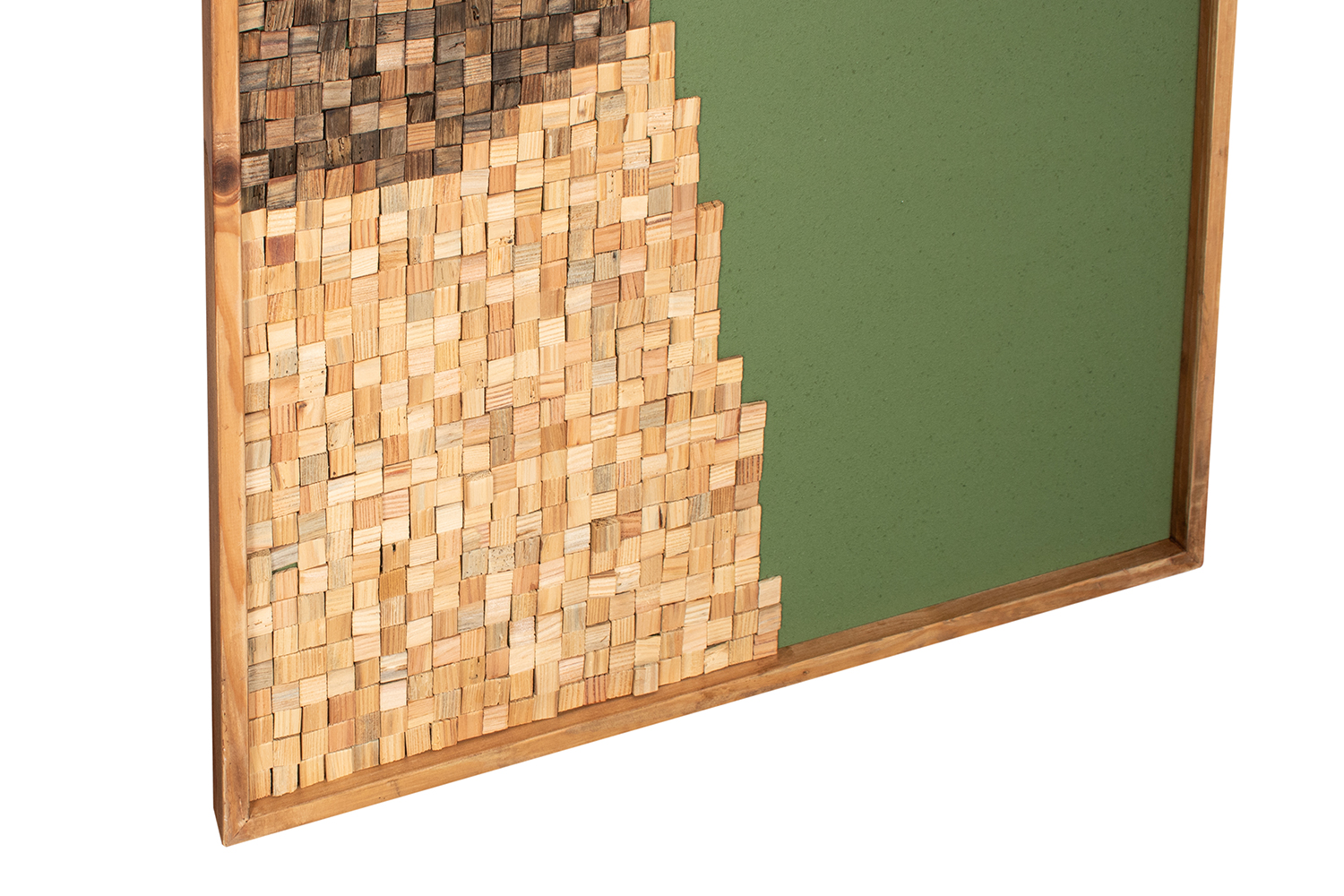 DD8152 Solid Reclaimed Pine Wood Wall Art (32"x48")iFurnitureThe