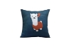 Picture of ALPACA EMBROIDERY Linen Cushion in Multiple Colors (17.7" x 17.7")