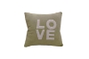 Picture of LOVE Woolen Plush Cushion with Inner in Multiple Colors (17.7" x 17.7")