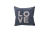 Picture of LOVE Woolen Plush Cushion with Inner in Multiple Colors (17.7" x 17.7")