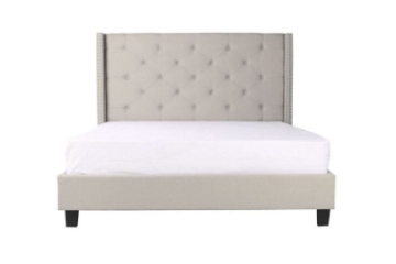 Picture of ELY Linen Upholstered Bed Frame - Queen Size