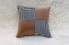 Picture of SQUARE Houndstooth Cushion with Inner in Multiple Colors (17.7" x 17.7")