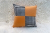 Picture of SQUARE Houndstooth Cushion with Inner in Multiple Colors (17.7" x 17.7")