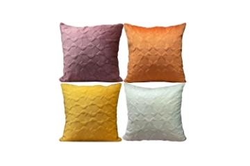 Picture of GEOMETRIC Velvet Cushion (17.7" x 17.7") - Multiple Colors