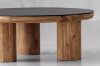 Picture of ASMA 100% Reclaimed Pine Wood D35.4" Coffee Table 