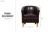 Picture of  BILKO Barrel Accent Chair (Brown)