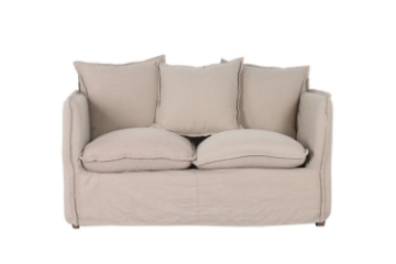 Picture of TOMASHA Feather-Filled Washable 2-Seater Loveseat