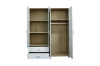 Picture of DUBLIN 4-Door 2-Drawer Wardrobe (White + Oak Color) 