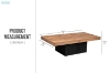 Picture of ALMOND 53" Reclaimed Pine Wood Coffee Table