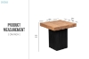 Picture of ALMOND Reclaimed Pine Wood Side Table