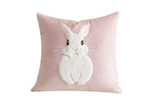 Picture of EMBROIDERY Linen Cushion (17.7" x 17.7") - White Rabbit