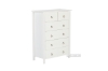 Picture of METRO 6-Drawer Solid Pine Wood Chest (White)