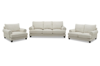 Picture of BALVINO Feather-Filled Fabric Sofa Range - 3.5  + 2.5 + 1.5 Sofa Set