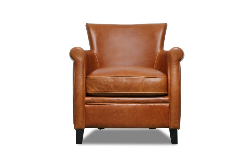 Picture of ALANA 100% Genuine Silky Aniline Leather Club Chair/Sofa Chair