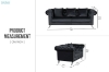 Picture of JOLANDA Fabric Sofa Range (Black)