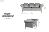 Picture of JOLANDA Fabric Sofa Range (Grey)