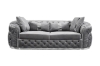 Picture of PIEDMONT Chesterfield Velvet Sofa Range (Grey) - Sofa (3 Seater)