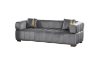 Picture of VEGAS Chesterfield Velvet Sofa Range (Grey)