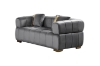 Picture of VEGAS Chesterfield Velvet Sofa Range (Grey)