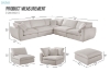 Picture of FAIRBANKS Goose Feather-Filled Modular Sofa Range