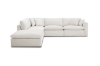 Picture of SKYLAR Feather-Filled Fabric Sectional Modular Sofa (Cream)