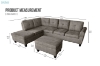 Picture of HALSTON Reversible Chaise Sectional Sofa with Storage Ottoman - Final sale