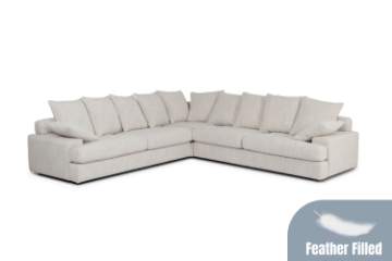 Picture of MOANA Feather-Filled Fabric Corner Sofa