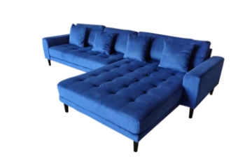 Picture of SAVOY Velvet Facing Right Sectional Sofa