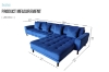 Picture of SAVOY Velvet Facing Right Sectional Sofa