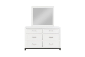 Picture of CLOUDLAND 6-Drawer Dresser with Mirror