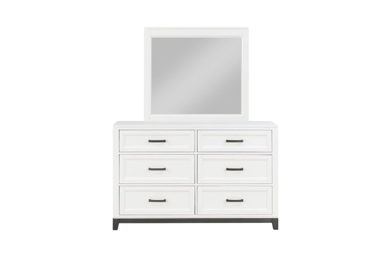 Picture of CLOUDLAND 6-Drawer Dresser with Mirror