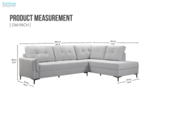Picture of EDMOND Fabric Sectional Sofa 