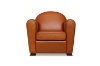 Picture of BOURBON Silky Aniline Leather Club/Cigar Chair