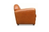 Picture of BOURBON 100% Genuine Silky Aniline Leather Club/Cigar Armchair/Sofa Chair