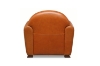 Picture of BOURBON 100% Genuine Silky Aniline Leather Club/Cigar Chair