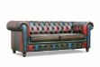Picture of WILLIFORD 100% Genuine Leather Chesterfield Patchwork Sofa Range (Multicolor) - Sofa