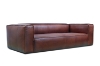 Picture of HANCOCK 100% Genuine Snug Grain Leather High Arm 3-Seater Sofa