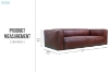 Picture of HANCOCK 100% Genuine Snug Grain Leather High Arm 3-Seater Sofa