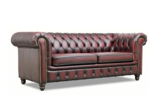 Picture of WILLIFORD 100% Genuine Leather Chesterfield Sofa Range (Maroon) - Sofa