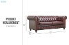 Picture of WILLIFORD 100% Genuine Leather Chesterfield Sofa Range (Maroon) - Sofa