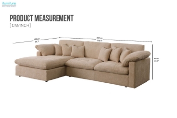 Picture of CORTLAND Fabric Sectional Sofa