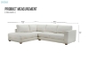 Picture of HEARTLAND Feather Filled Fabric Sectional Sofa