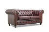 Picture of WILLIFORD 100% Genuine Leather Chesterfield Sofa Range (Maroon) - Loveseat