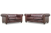 Picture of WILLIFORD 100% Genuine Leather Chesterfield Sofa Range (Maroon)