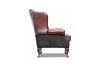 Picture of WILLIFORD 100% Genuine Leather Chesterfield High Back Wing Patchwork Chair (Multicolor)