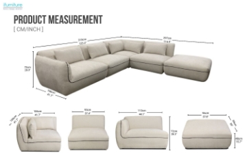 Picture of WALTON Fabric Modular Sofa