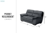 Picture of HENTON 100% Genuine Leather 2-Seater Loveseat