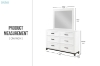 Picture of CLOUDLAND 6-Drawer Dresser with Mirror