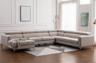 Picture of  HOUSTON Memory Foam Modular Sectional Sofa - Chaise Facing Left